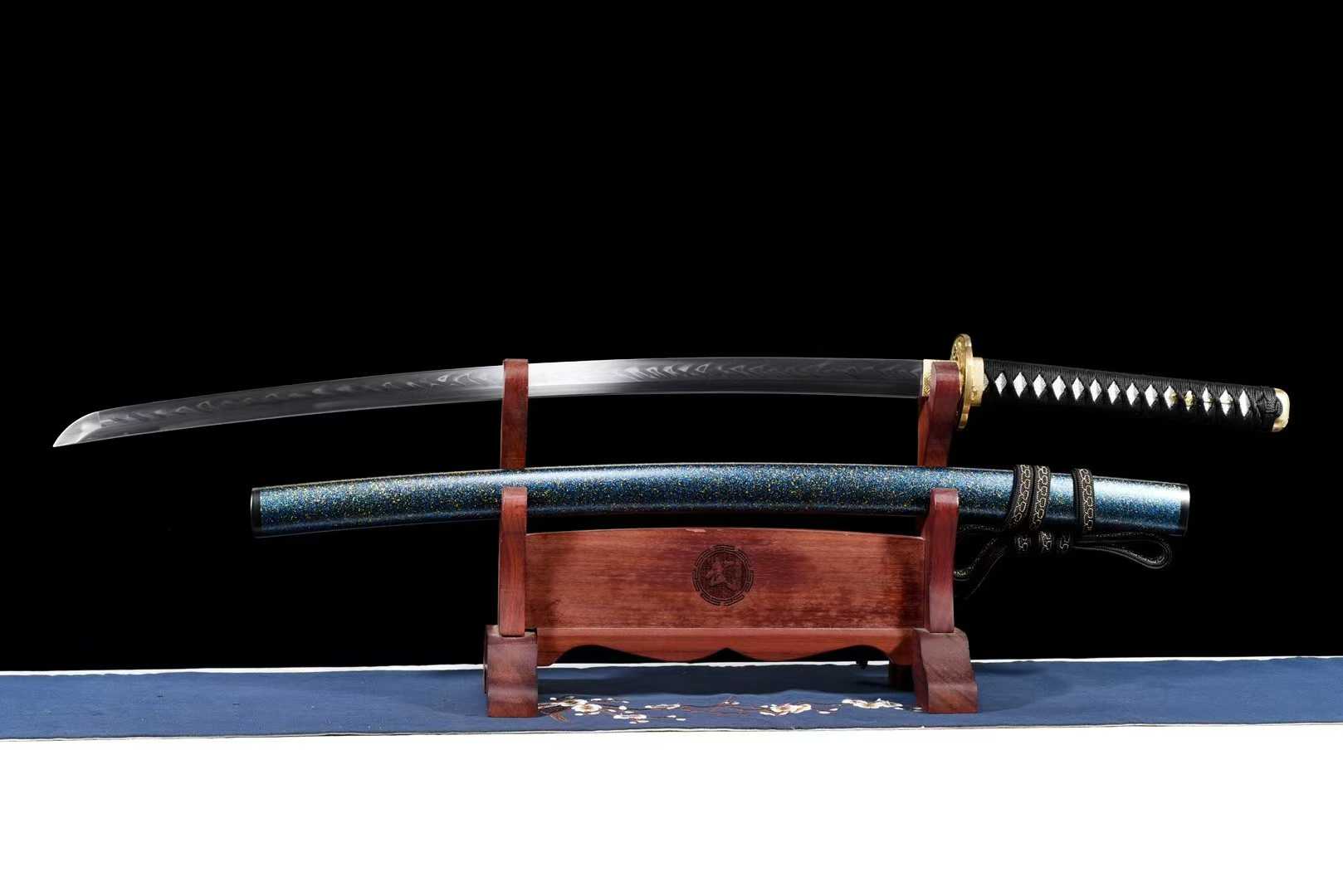 Kiếm Nhật Katana Cao Cấp – T10 Burned Edge Lưỡi Sóng Lưỡi Hái Càn Phong